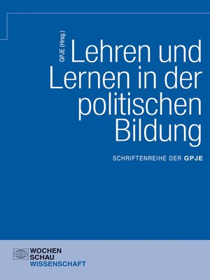 cover image of Lehren und Lernen in der politischen Bildung